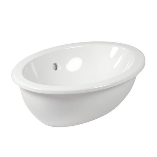 Umywalka wpuszczana VILLEROY&BOCH LOOP&FRIENDS, 50x33.5cm, owalna, bez otworu, biała 61551001