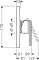 Bateria natryskowa AXOR CITTERIO element zewnętrzny chrom 39655000