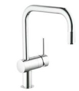 Bateria kuchenna GROHE MINTA z wyciąganą wylewką, chrom 32067000