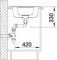 Zlewozmywak granitowy BLANCO ZIA 6 S 100x50 cm, z korkiem aut., antracyt, PuraDur 514740