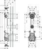 Element podtynkowy AXOR CITTERIO E do baterii termostatycznej 2 drożnej 36703000 36701180