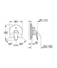 Bateria wannowa GROHE EURODISC COSMOPOLITAN el. zewnętrzny, chrom 19548002