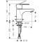 Bateria umywalkowa HANSGROHE TALIS E2 chrom 31612000