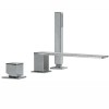 Bateria wannowa TRES CUADRO 3 otworowa, uchwyt kwadrat, chrom - 00616104