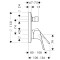 Bateria wannowa HANSGROHE FOCUS E2 podtynkowa, element zewnętrzny chrom 31945000