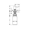 Dozownik na płyn do mycia naczyń HANSGROHE chrom 40418000