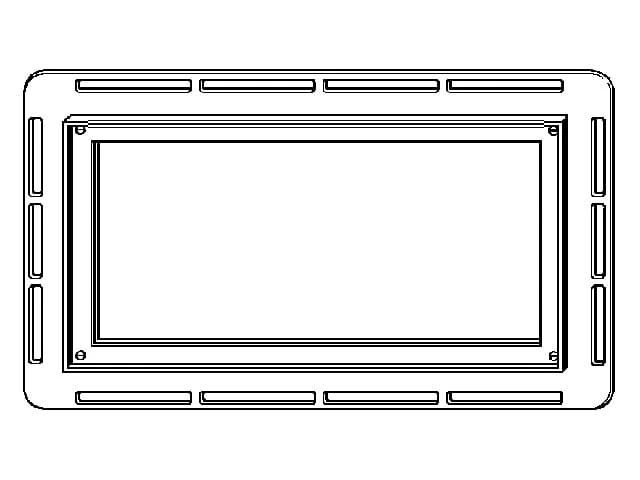 Ramka do zabudowy VIEGA VISIGN for STYLE do spłuczki ECO PLUS, do płytek VISIGN for STYLE 10,11,12,14 i VISIGN for MORE 100 sensitive 643072