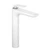 Bateria umywalkowa KLUDI BALANCE WHITE wysoka, bez korka, biała / chrom 522989175