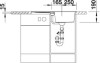 Zlewozmywak granitowy BLANCO METRA 45 S 78x50 cm, z korkiem aut., antracyt, PuraDur 513035