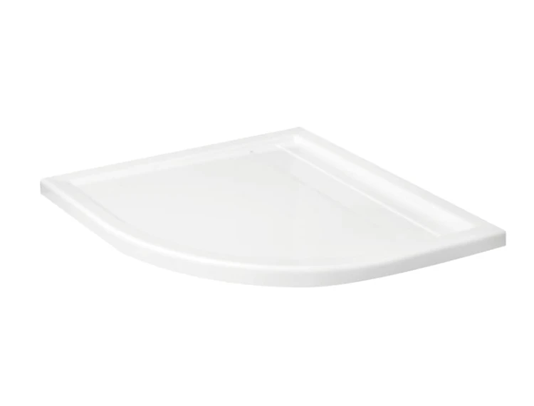 Brodzik półokrągły SCHEDPOL CAMPARO 90x6,5cm, z odpływem liniowym, biały 3.084