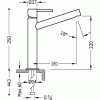Bateria umywalkowa MAX TRES z wylewką 181 mm bez korka chrom 06220601