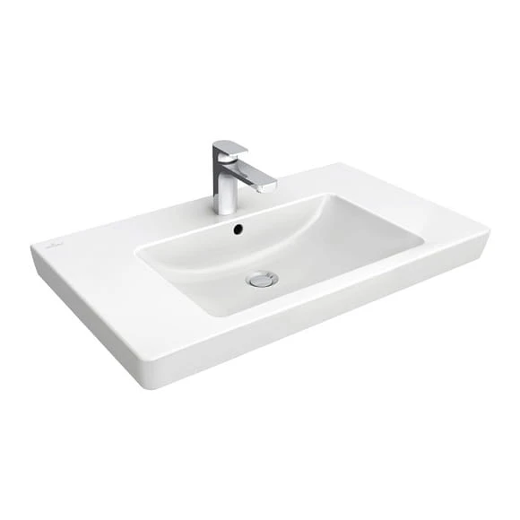 Umywalka VILLEROY&BOCH SUBWAY 2.0 80x47cm, biała ceramicplus 717580R1