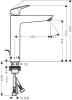 Bateria umywalkowa HANSGROHE LOGIS 190 chrom 71090000