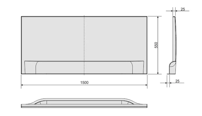 Obudowa wanny SANPLAST CLASSIC OWP/CLa 150cm, długa, biała 620011004001000