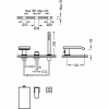 Bateria wannowa CUADRO-TRES 3 otworowa, wylewka kaskadowa, chrom 10616102