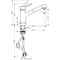 Bateria kuchenna HANSGROHE TALIS S chrom 32841000