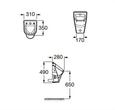 Pisuar bez pokrywy ROCA NEXO A35364L000