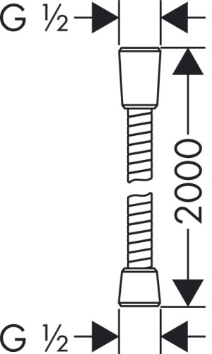 Wąż natryskowy HANSGROHE SENSOFLEX 200cm 28134000