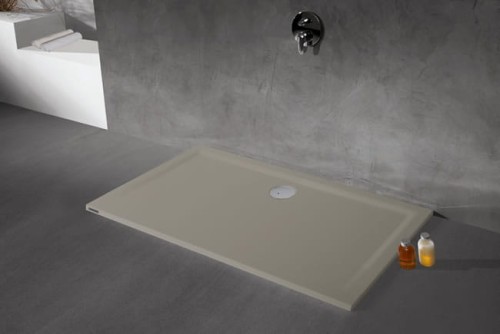 Brodzik prostokątny SANPLAST SPACE MINERAL 80x100x1,5cm, mineralny, kamiennoszary 645290033052000