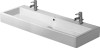 Umywalka DURAVIT VERO 120x47cm dwuotworowa, szlifowana, biała 0454120026