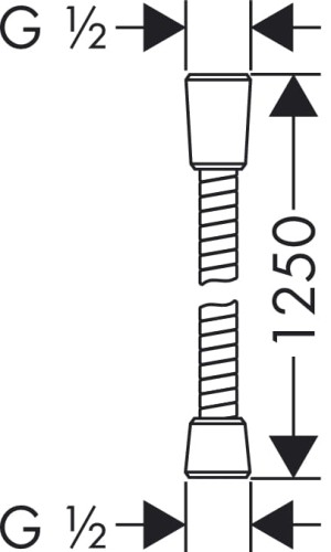 Wąż natryskowy HANSGROHE SENSOFLEX 125cm 28132000