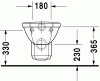 Miska wisząca WC DURAVIT 1930 biała 0182090000