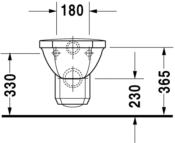 Miska wisząca WC DURAVIT 1930 biała 0182090000