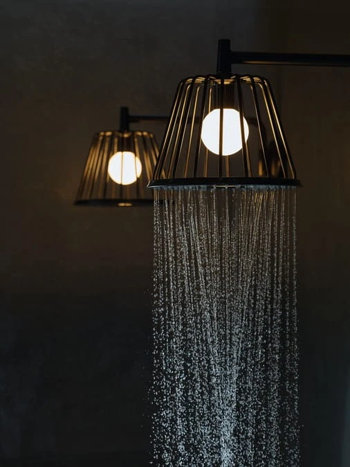 Głowica ścienna AXOR SHOWER LAMP NENDO z oświetleniem chrom 26031000