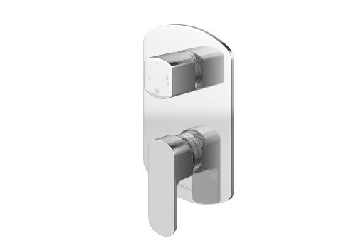 Zestaw podtynkowy KOHLMAN FOXAL ze słuchawką, deszczownicą i wylewką R20 chrom QW211FR20