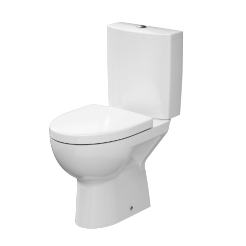 Kompakt WC CERSANIT PARVA 3/6L z deską twardą, antybakteryjną, odpływ pionowy, biały K27-004