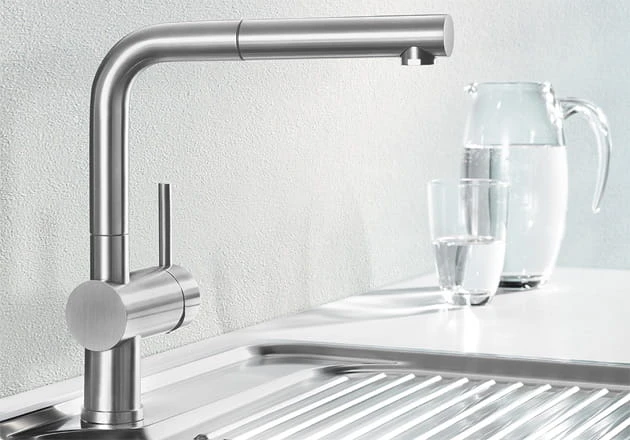 Bateria kuchenna BLANCO LINUS-S z wyciąganą wylewką, chrom 512402