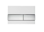 Przycisk spłukujący TECE SQUARE 3/6L szkło białe, przyciski chrom 9.240.802