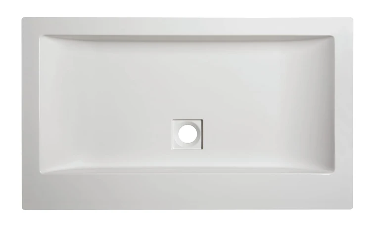 Umywalka nablatowa SANPLAST FREE MINERAL Unb-M/FREE 80x47x10cm, bez otworu, bez przelewu, biała 640290040001000