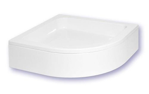 Brodzik półokrągły SCHEDPOL GRAWELLO 90x26cm, R=55cm, biały 3.014