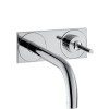 Bateria umywalkowa AXOR UNO podtynkowa, z płytką, chrom 38112000