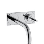 Bateria umywalkowa AXOR UNO podtynkowa, z płytką, chrom 38112000