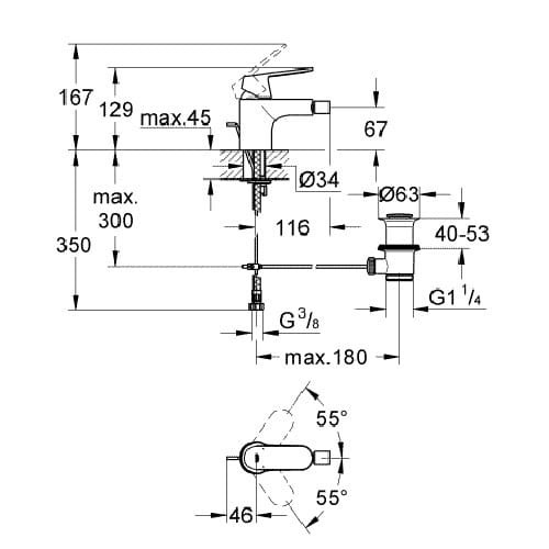 Bateria-bidetowa-GROHE-EUROSMART-COSMOPOLITAN-chrom-32839000