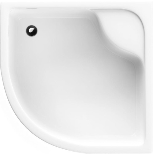 Brodzik półokrągły SCHEDPOL DANTE 90x41cm, z siedziskiem, biały 3.023