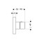 Bateria natryskowa AXOR SHOWER COLLECTION 12x12cm, z termostatem, DN20, el.zew., chrom 10755000