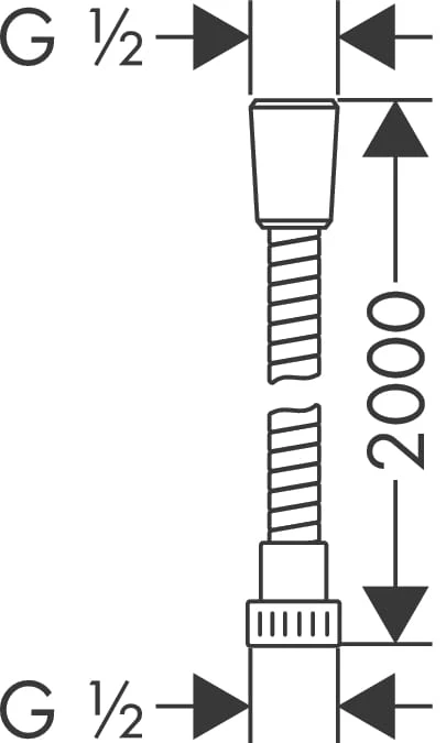 Wąż natryskowy HANSGROHE METAFLEX C 200cm 28264000