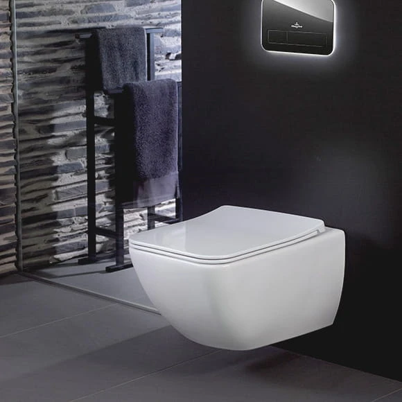 Deska WC VILLEROY&BOCH VENTICELLO Slimseat Line, wolnoopadająca, 56cm, biała 9M80S101
