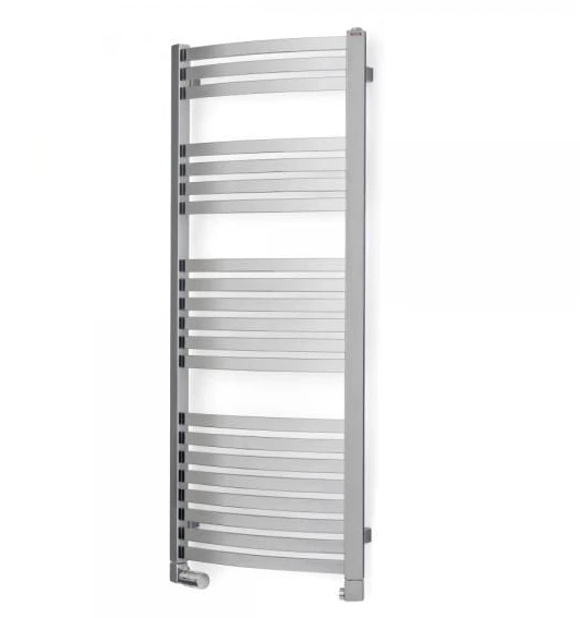 Grzejnik TERMA DEXTER L=40cm, H=122cm, 488W, przyłącze SX, silver mat G-DEX-12-4-KL-SX-00