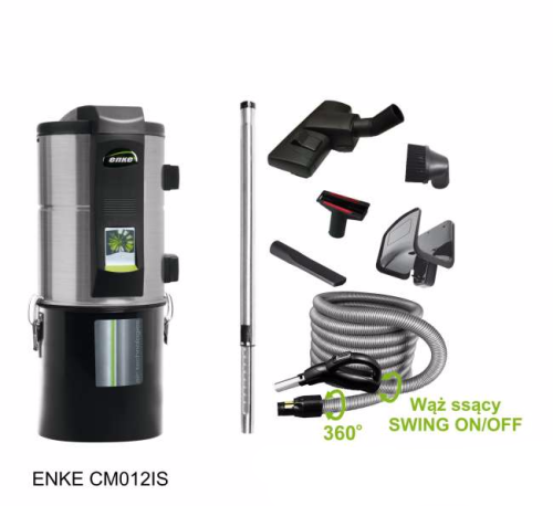 Jednostka centralna COMFORT SYSTEM CM012IS + zestaw sprzątający Basic Super z wężem 9m z wł. w rękojeści PRS012IS