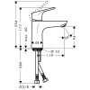 Bateria umywalkowa HANSGROHE FOCUS 100 chrom 31517000