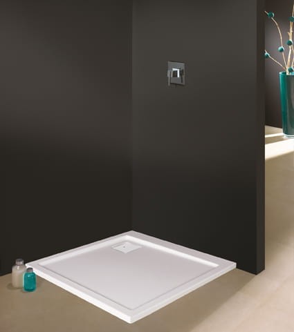 Brodzik kwadratowy SANPLAST SPACE 90x90x3cm, akrylowy, biały, pro safe 615110003001002