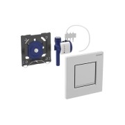 Przycisk spłukujący GEBERIT TYP 30 do pisuaru, pneumatyczny, biały/chrom/biały 116.017.KJ.1