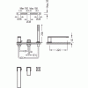 Bateria wannowa 3 otworowa CUADRO TRES wylewka 220 mm chrom 00616103
