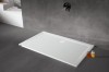 Brodzik prostokątny SANPLAST SPACE MINERAL 100x140x1,5cm, mineralny, biały 645290067001000