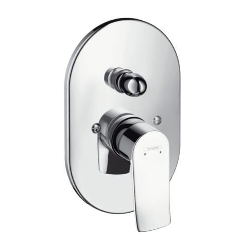 Bateria wannowa HANSGROHE METRIS E2 el. zewnętrzny, owalna rozeta, chrom 31484000