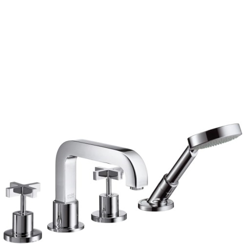 Bateria wannowa AXOR CITTERIO 4-otw., pokrętła krzyżowe, chrom 39445000